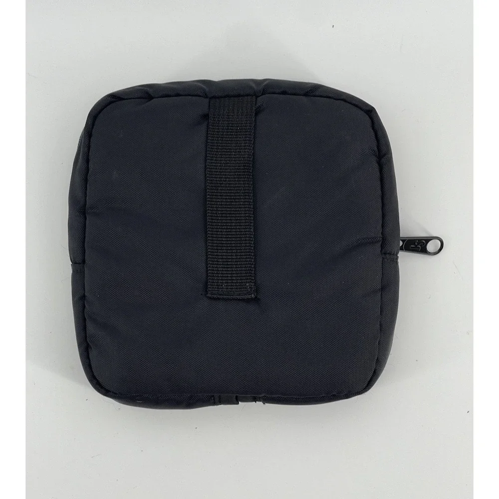 Vintage JanSport Black Nylon Zip Travel Organizer Utility Pouch Bag